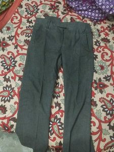 Gray Casual Pants