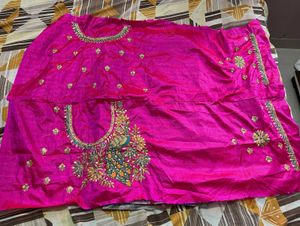 Party Wear Saree With Designer Blouses Pics