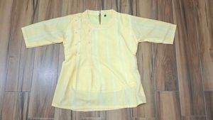 Yellow Short Sleeve Top for women
