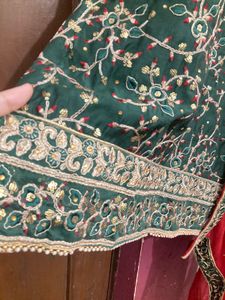 Green Shalwar Suit Dupatta