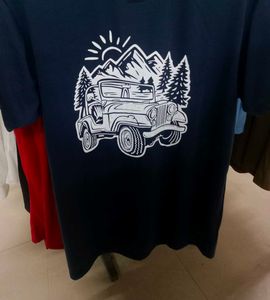 Navy Jeep Graphic Tee( All Size)