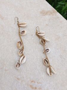 Cowrie Shell Dangle Earrings