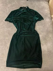 Bodycon Olive Shimmer Dress