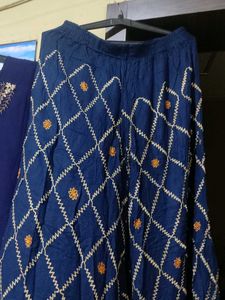 Elegant Navy Blue Kurta Set