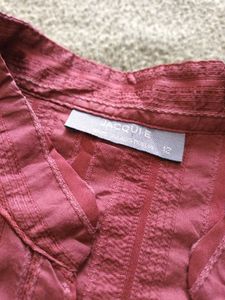 Maroon Button-Up Shirt