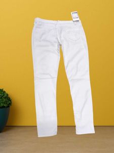 L@77 Size-34 White Skinny Jeans
