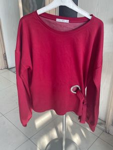 Red Long Sleeve Top