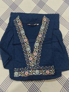blue Reshma work dress