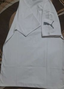 Puma White Graphic Tee