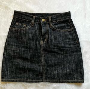 Denim Blue Mini Skirt