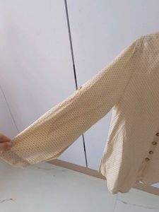Vintage-Style Patterned Blouse