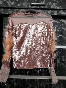 Velvet & Lace Top