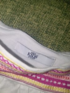 Babies White Top w/ Embroidered Detail