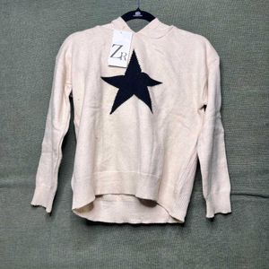 Stylish Blue Patterned Sweater