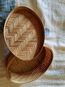 Woven Bamboo Trinket Box 💯💯