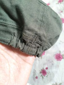 Y2K Olive Green Cap with Embroidery