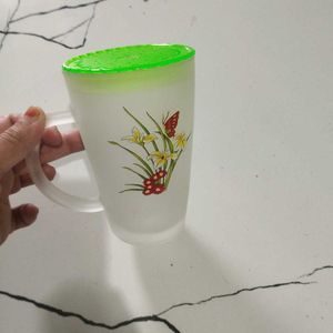 Floral Mug with Lid