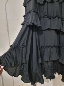 Black Ruffle Skirt