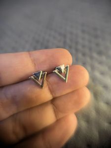 Tiny Silver Earrings