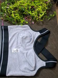Comfortable Grey Sports Bra