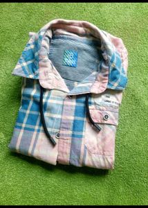Plaid Hoodie Shirt