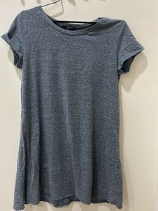 Casual Grey T-Shirt Dress
