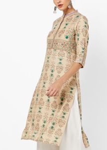 Elegant Floral Printed Kurta