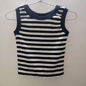 Striped Cropped Tank
