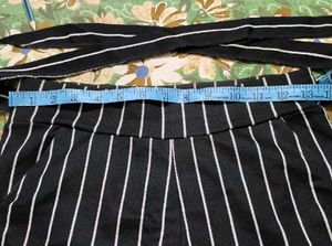 Striped Wide-Leg Pants