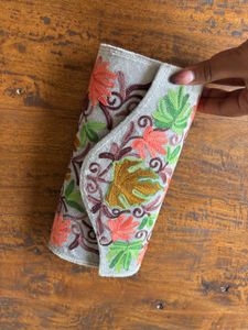 Kashmiri Floral Embroidered Clutch