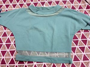 Green Crop Top