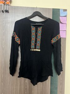 Black Kurti Top