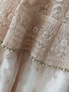 Peach Embroidered Lehenga Choli