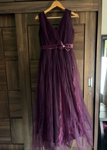 Elegant Purple Maxi Dress