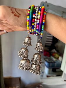 Colorful Jhumka Bracelet