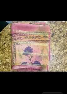 Vintage Floral Print Saree