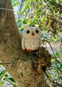 Amigurumi Owl Keychain /charm