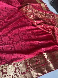 Beautiful Red Coloured Saree❤️
