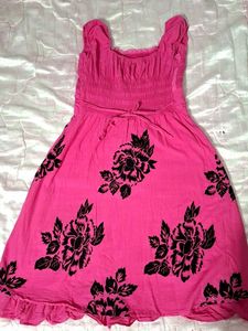 Pink Floral Dress