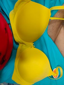Yellow Backless Brand New Bra