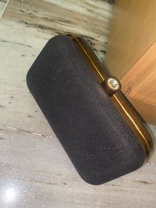 Sparkly Black Clutch