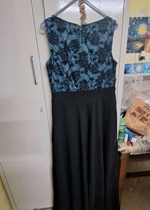 Elegant Black &amp; Blue Dress