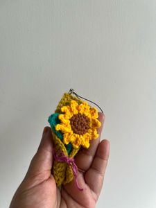 Crochet Sunflower Bouquet Charm