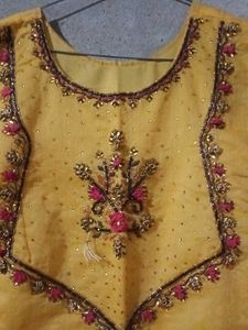 Lehenga With Slit Kurti And Dupatta