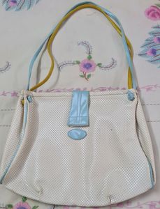 Cream Coloured Fancy Rexin Bag