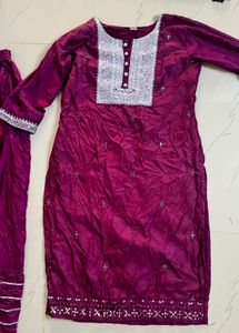 Maroon Salwar Kameez Suit