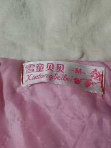 Cute Pink Faux Fur Dress