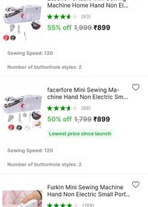 Hand Sewing Machine, Friend&#39;s Gadget Non-negotiabl