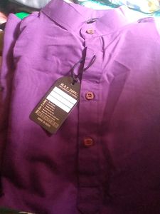 Purple Button-Down Shirt - New with Tags