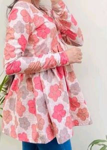 Floral Print Tunic Top